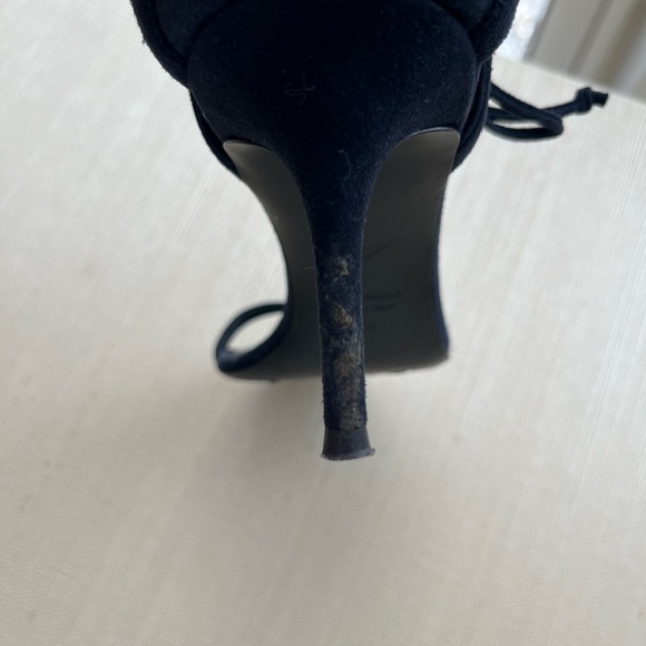 Giuseppe Zanotti Navy Suede Sandals - Picture 6 of 7